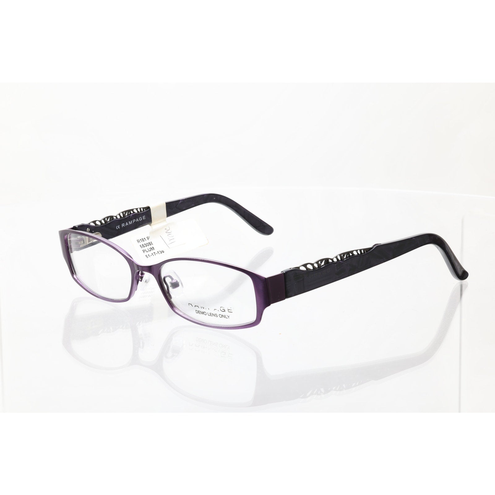 Rampage R181 PL (Plum) 51-17-135 mm Eyeglasses FRAMES ONLY - NEW CONDITION