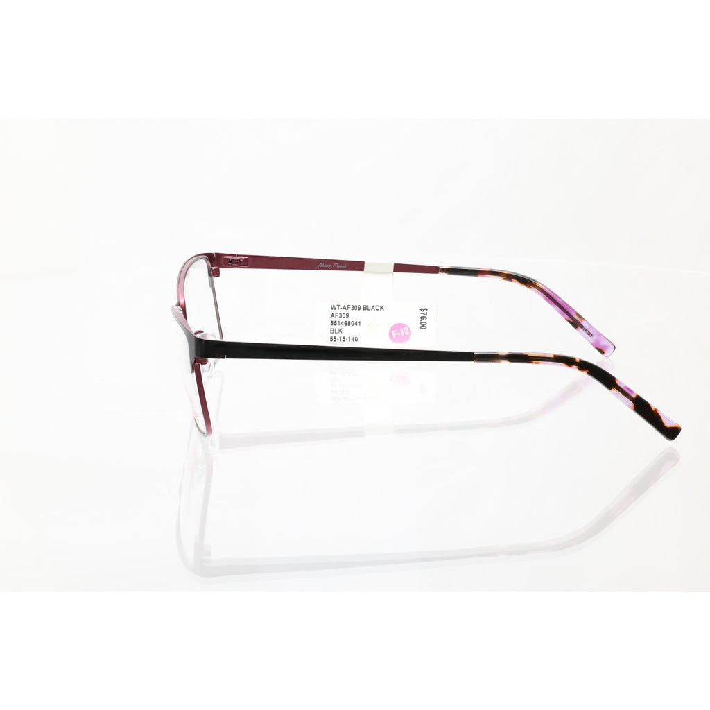 Alice & Frank AF309 BLK 55-15-140mm  Eyeglasses FRAMES ONLY - NEW CONDITION