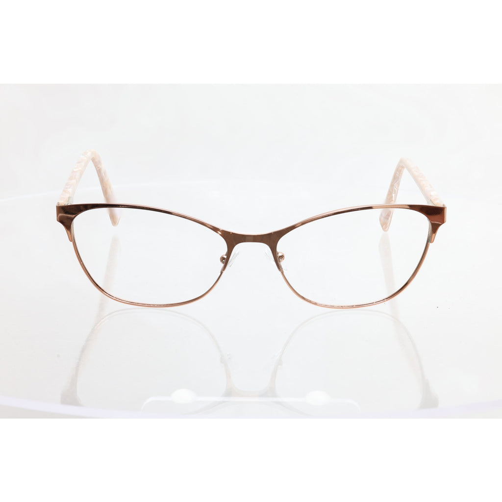 Jones New York J491 58-17-140mm ROSE/GOLD Eyeglass FRAMES ONLY - VERY GOOD