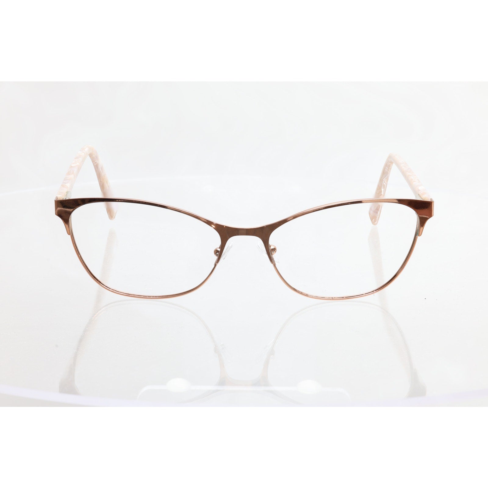 Jones New York J491 58-17-140mm ROSE/GOLD Eyeglass FRAMES ONLY - VERY GOOD