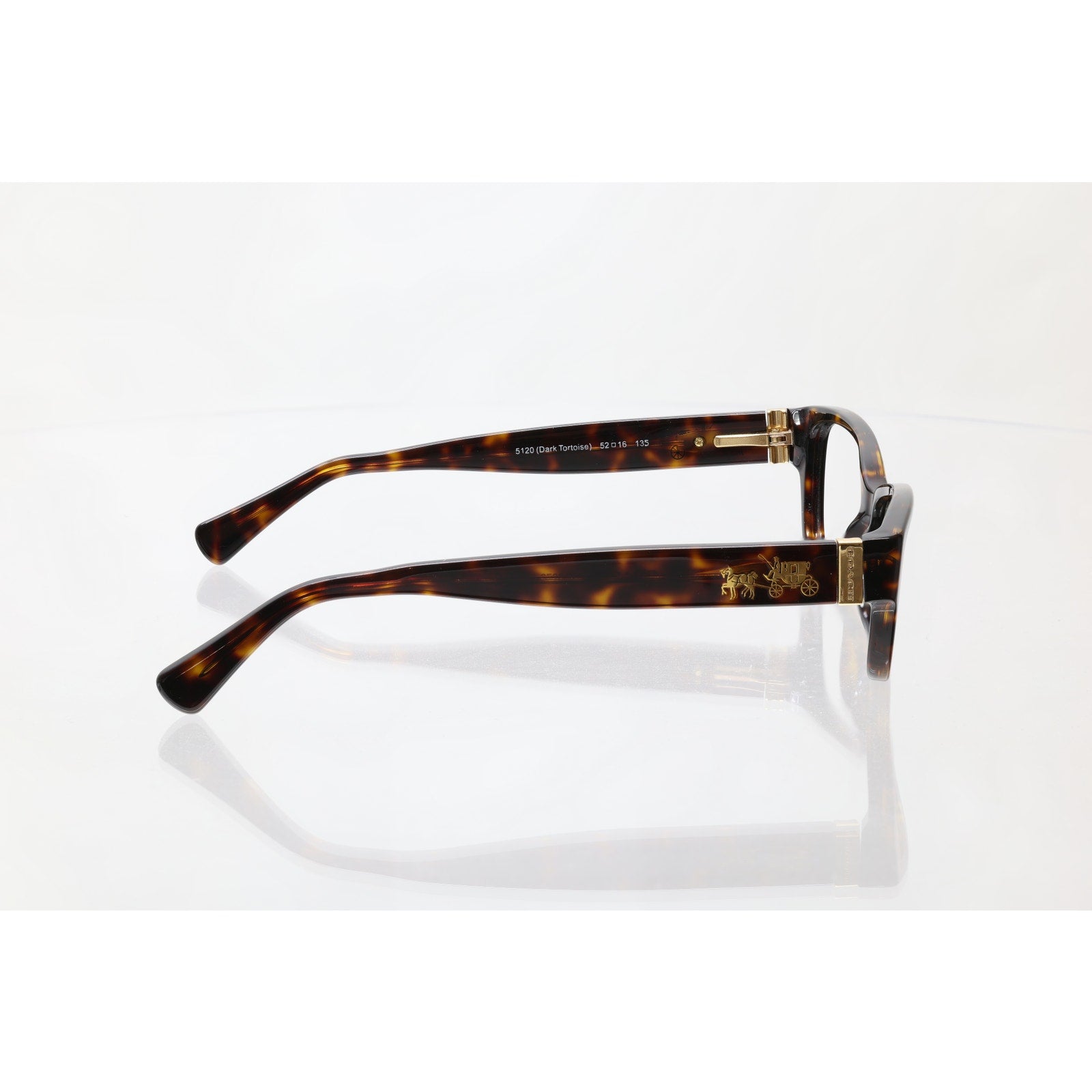 Coach HC6078 52-16-135mm 5120 (Dark Tortoise) Eyeglass FRAMES ONLY - GOOD
