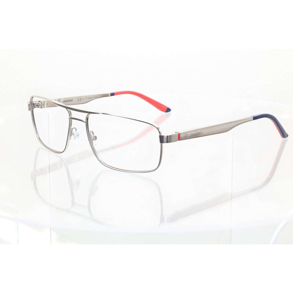 Carrera 8011/S R81DY silver sunglass frames