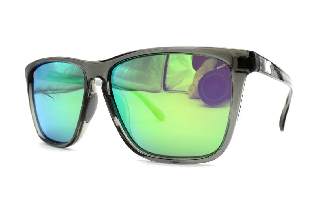 Knockaround Fast Lanes Gray Sunglasses - LENSES FAIR / FRAMES GOOD CONDITION
